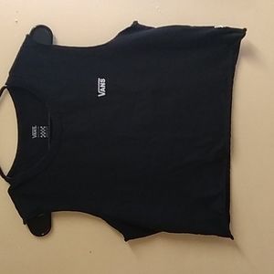 Vans brand black tank top size M